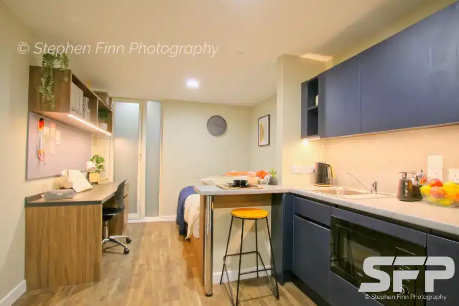 Stanley Studios Dundee show flat - kitchen area