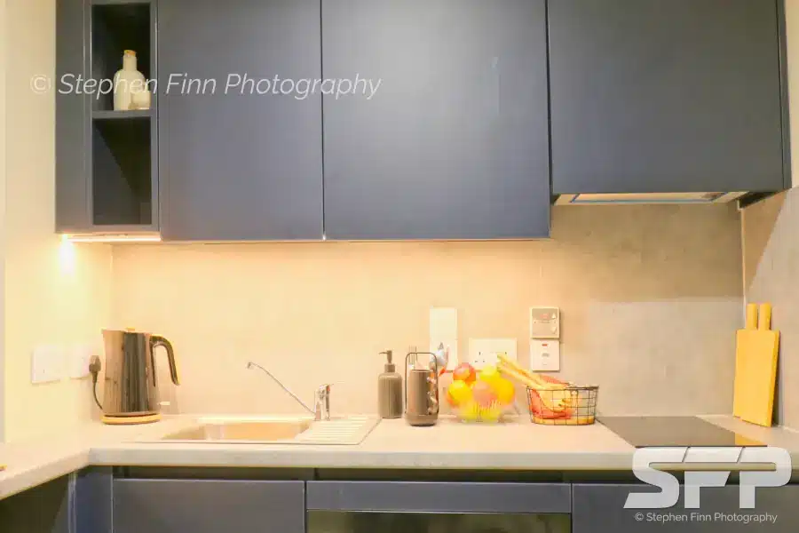 Stanley Studios Dundee show flat - kitchen area